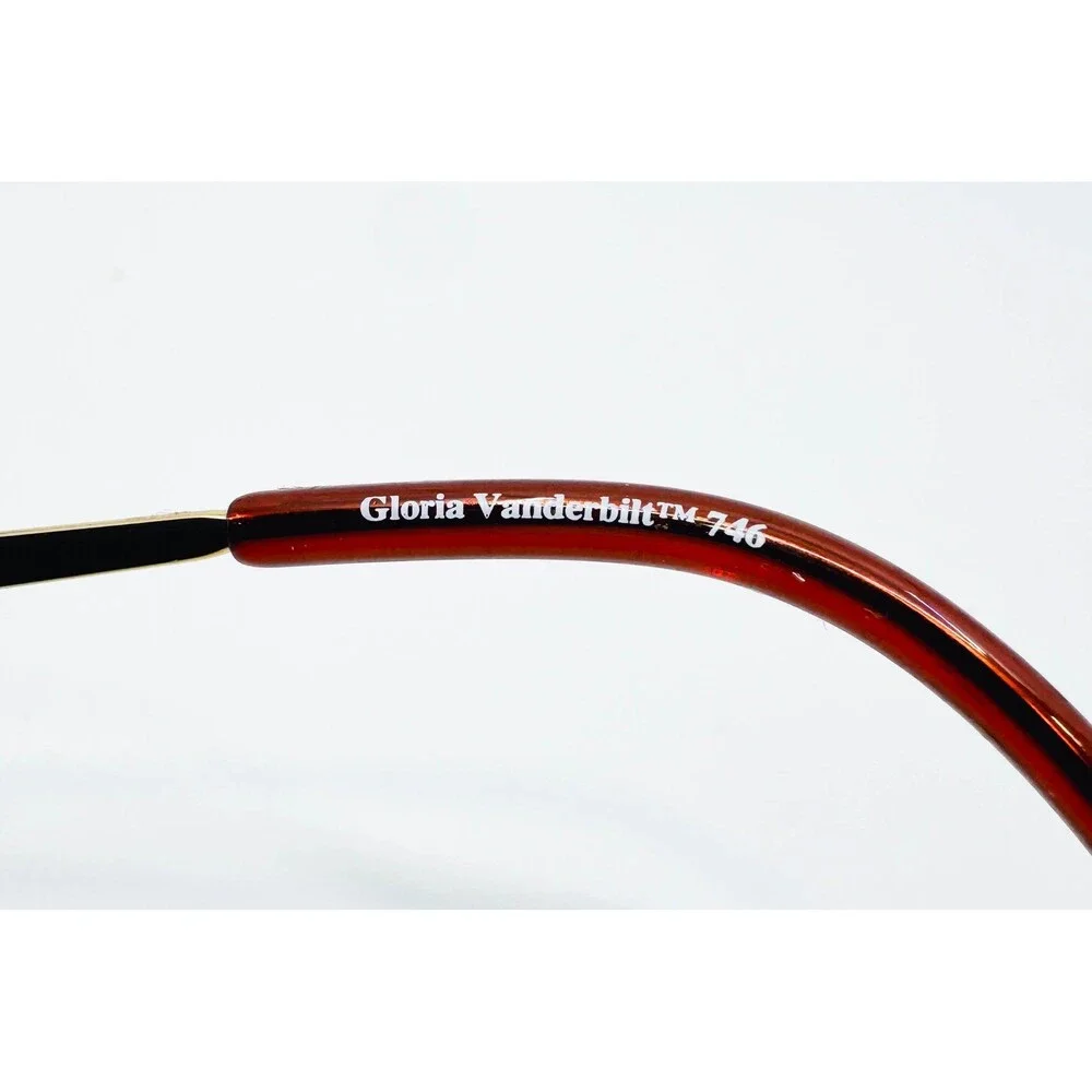 Gloria Vanderbilt Eyeglass Frames Womens Red Ombre Zyloware 746 54-16-140